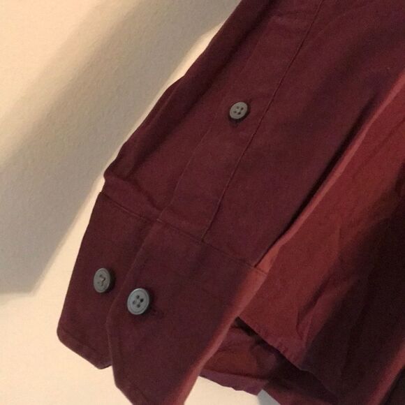 Express Men's Maroon Button Down Shirt - Size XL - Picture 2 of 6